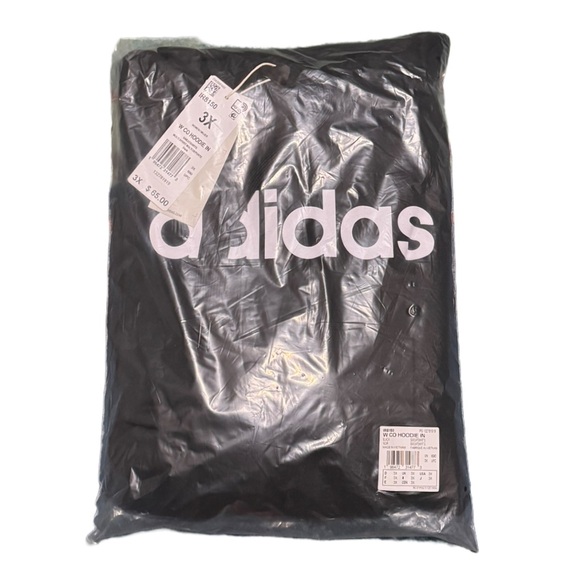Adidas Trendy Plus Size Pullover Logo Black size 3X NWT - Picture 7 of 9